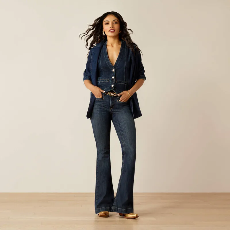 Ariat High Rise Alex Flare Jeans - Midnight - 10053531