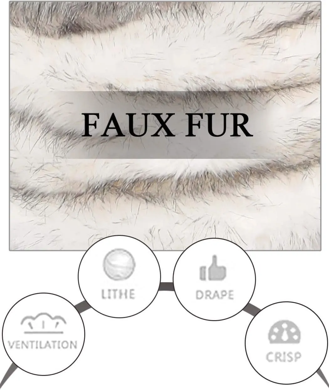 Aukmla Women's Wedding Fur Wraps and Shawls Bridal Fur Stoles Scarf with Rhinestones Brooch for Bride and Bridesmaids