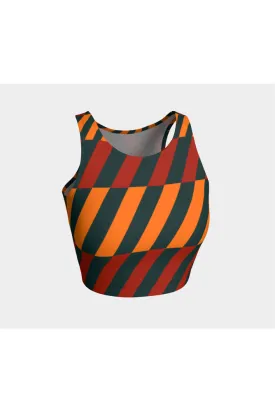 Biased Striped Athletic Top