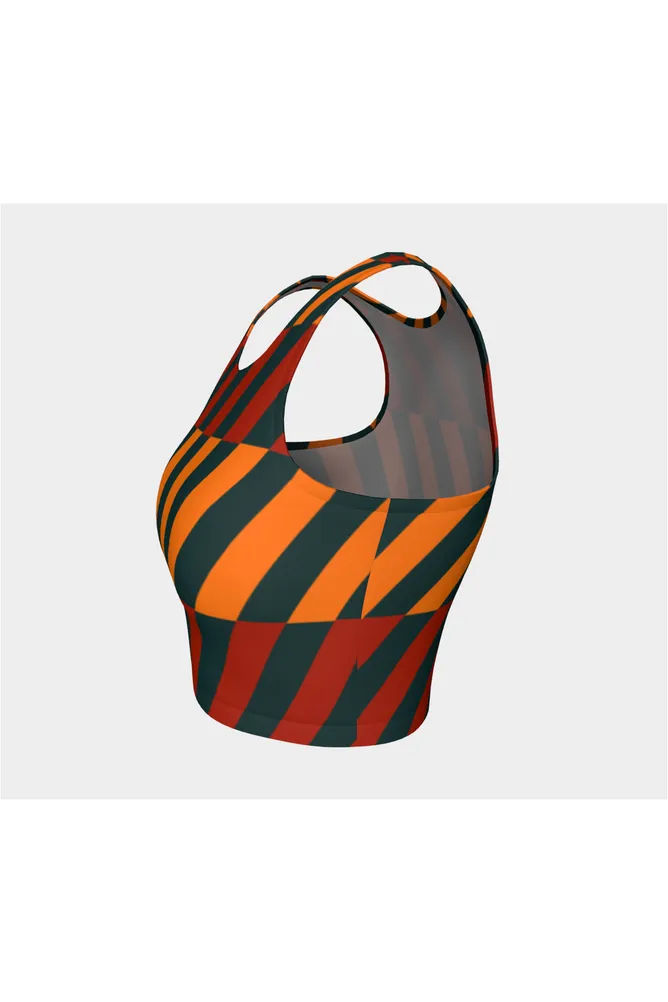 Biased Striped Athletic Top