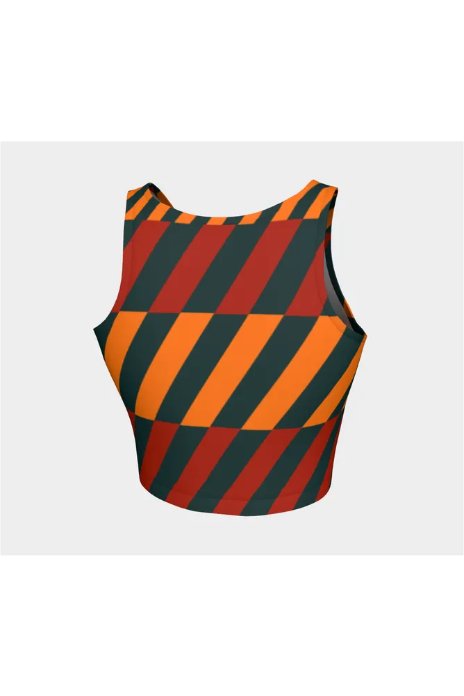 Biased Striped Athletic Top