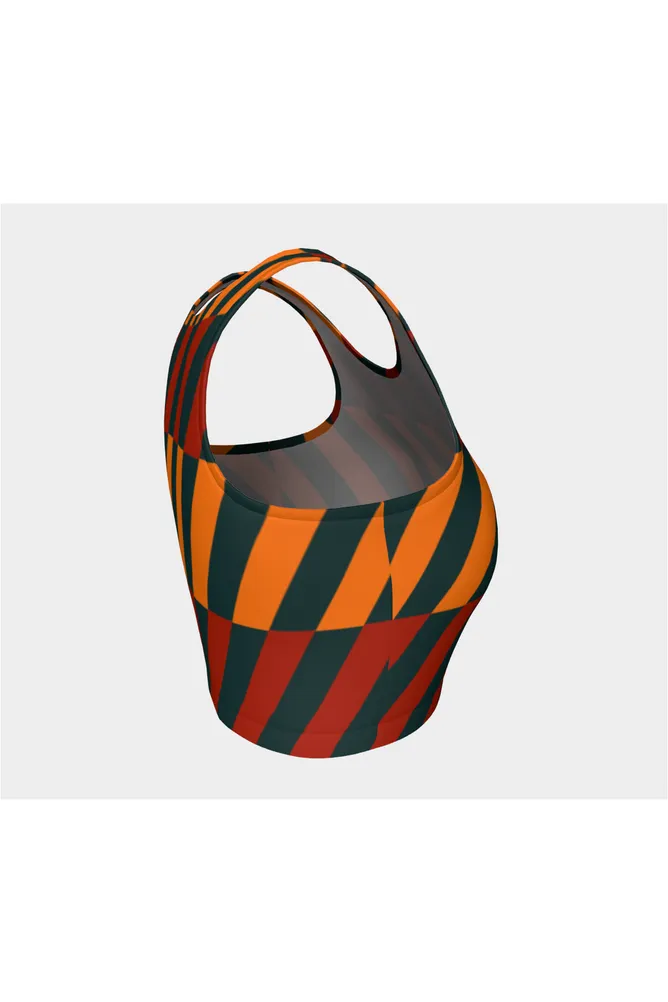 Biased Striped Athletic Top