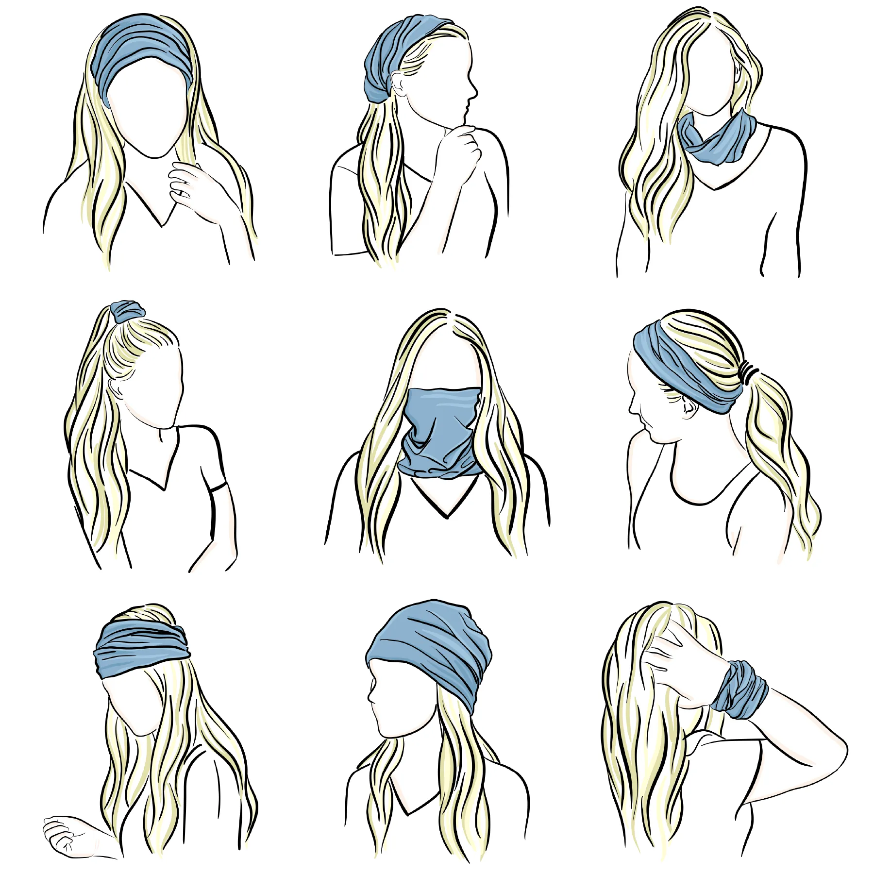 Boho Charm Tube Turban