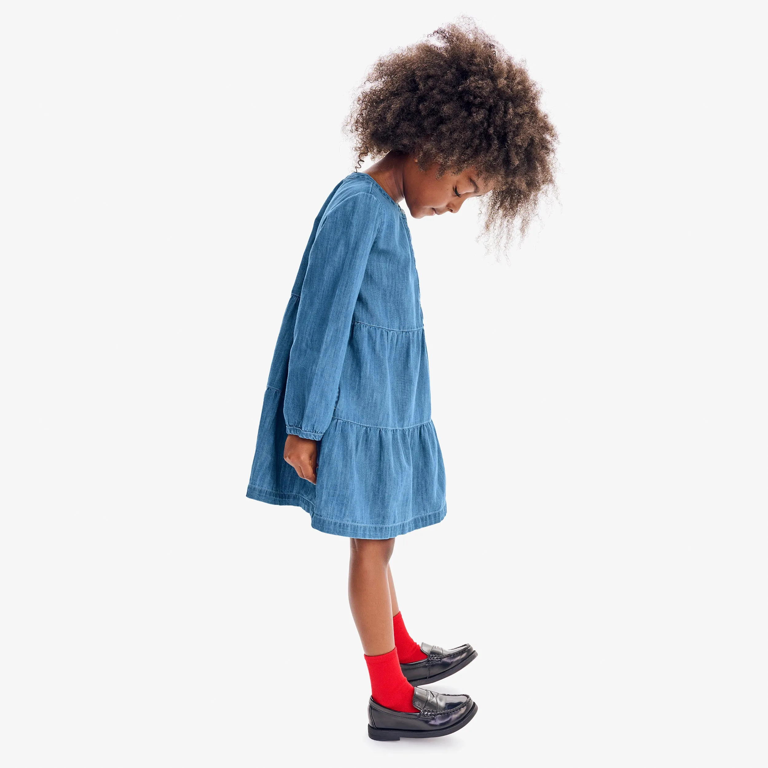 Chambray popover dress