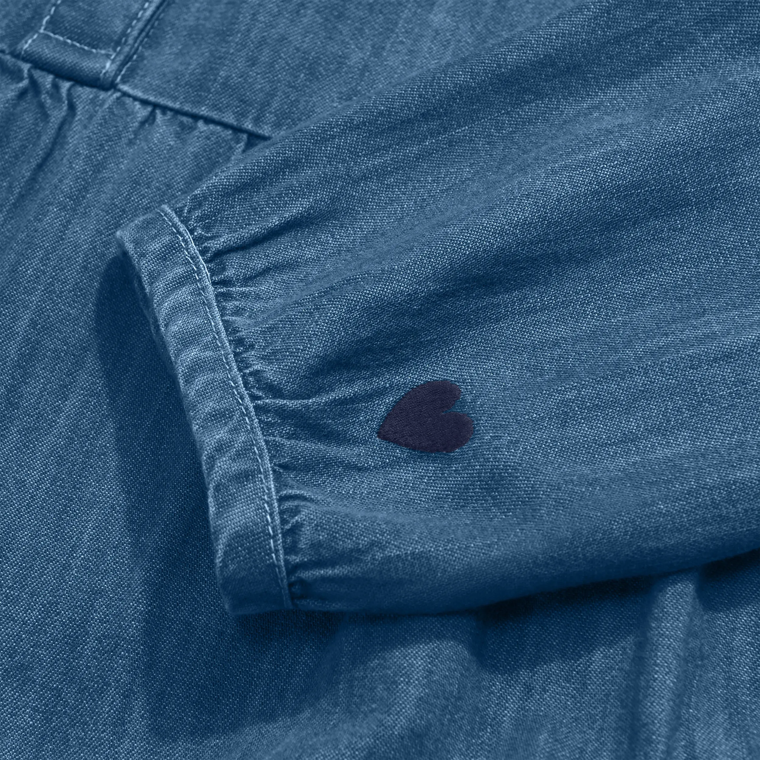 Chambray popover dress