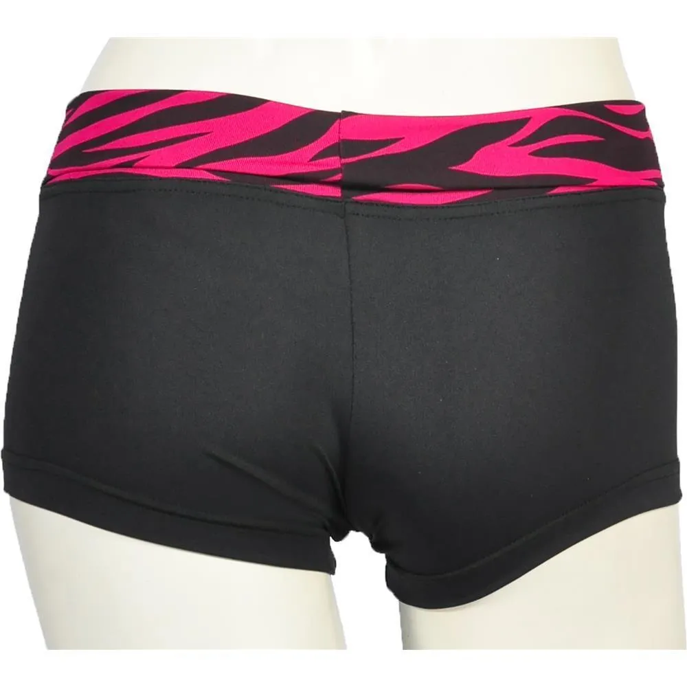 Foldover Hotpants Zebra Child