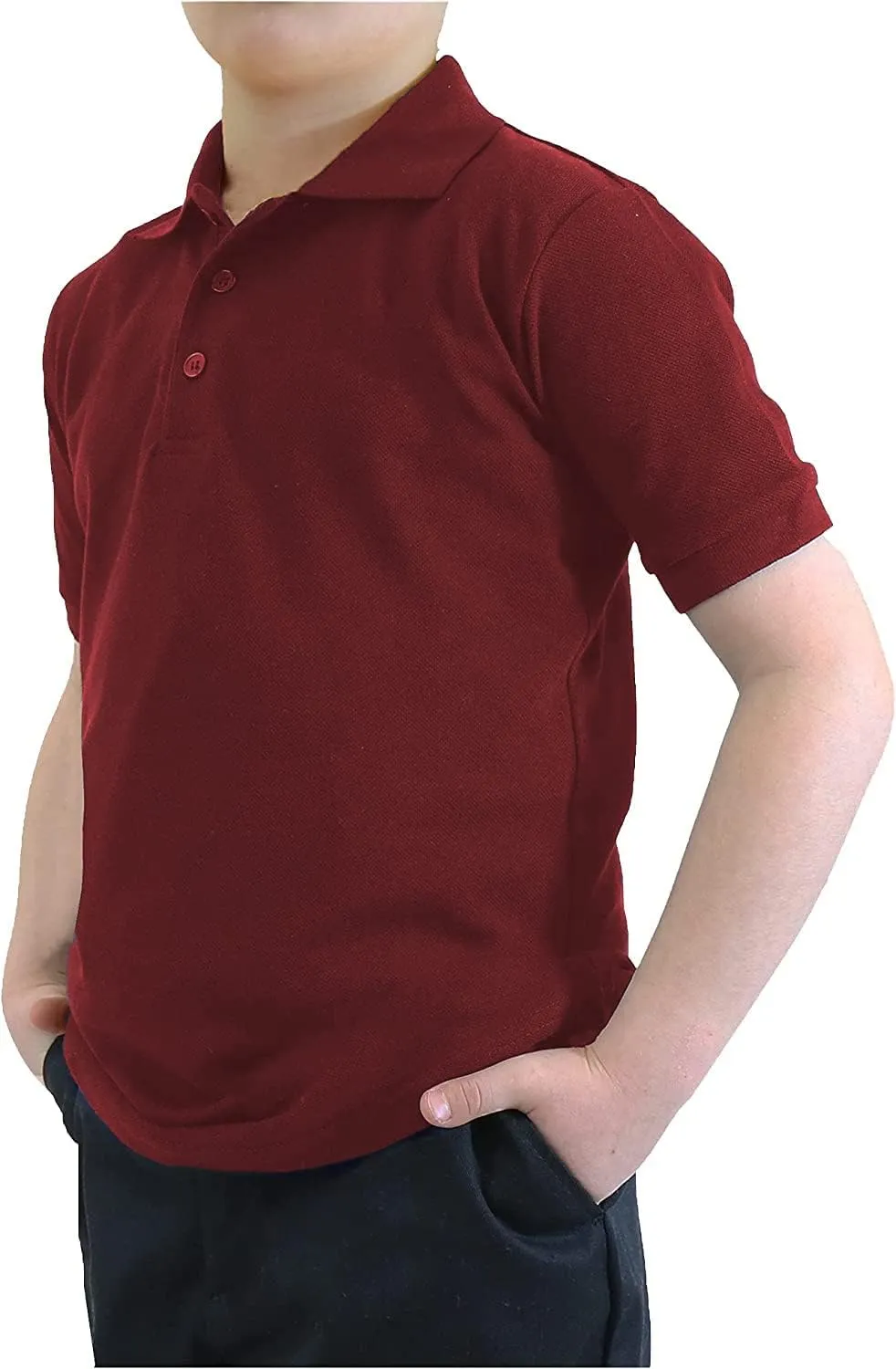 Galaxy by Harvic Boy's Short Sleeve Polo Shirts School Uniform