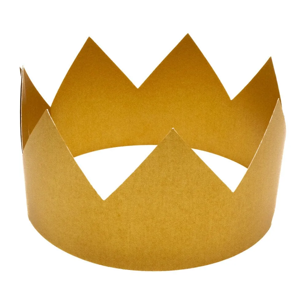 Gold Card Party Crowns