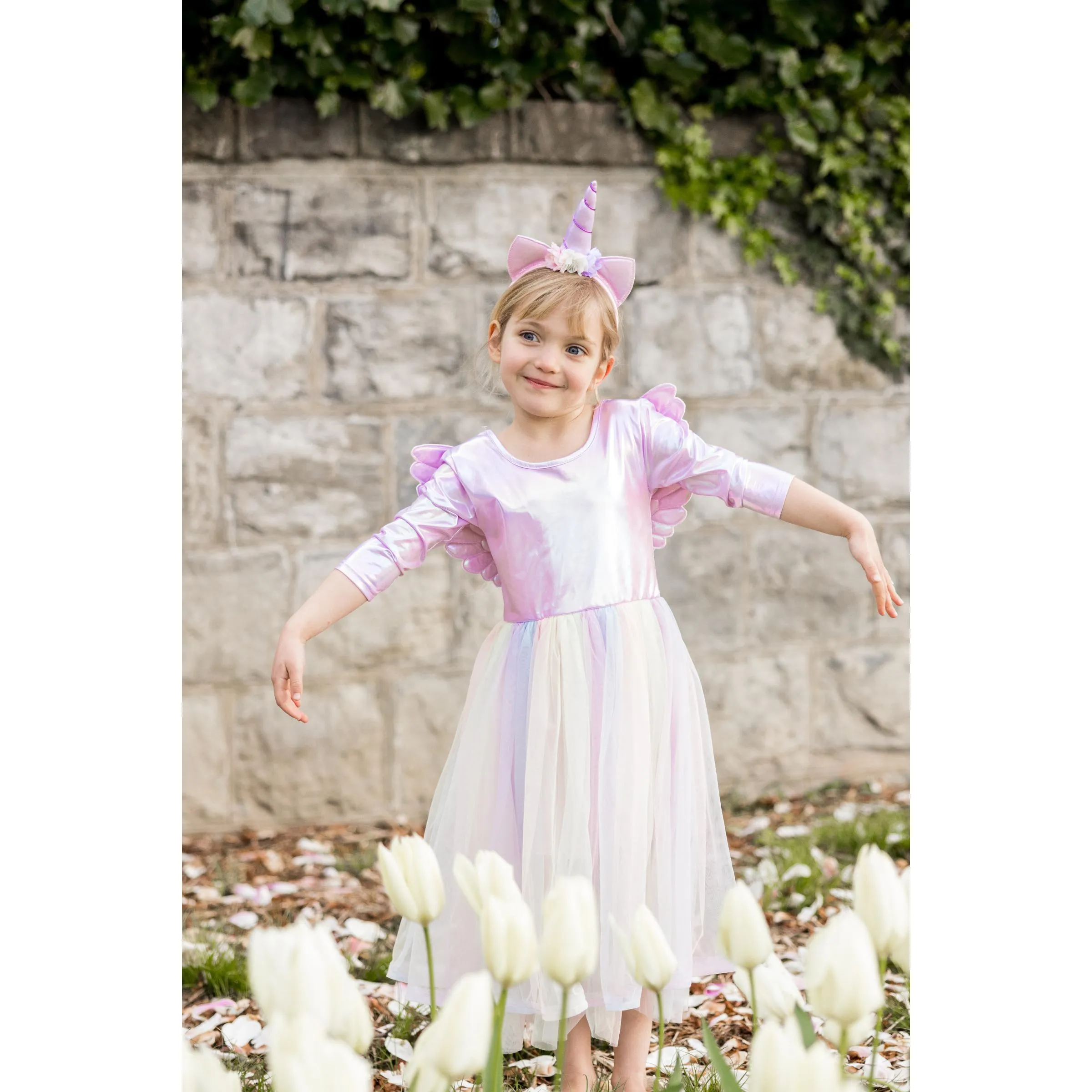 Great Pretenders Alicorn Dress with Wings & Headband