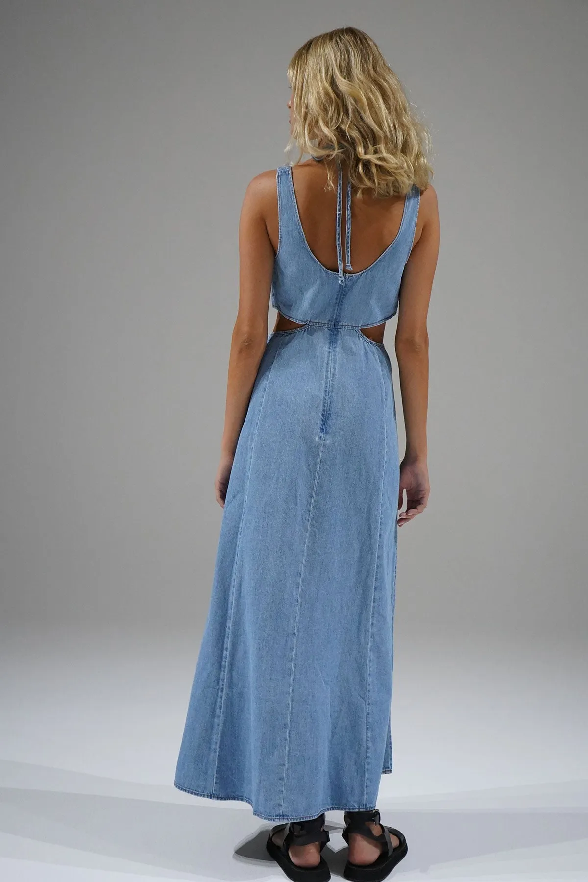 Lorelei Chambray Dress - Faded Blue