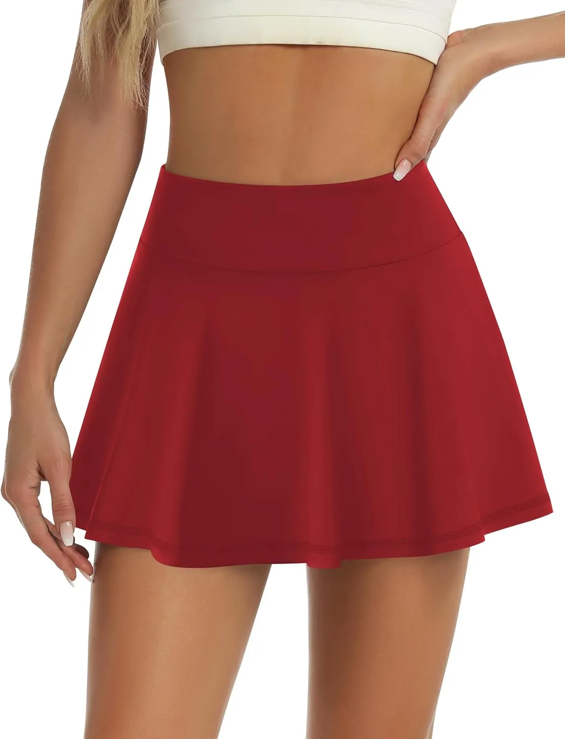 LouKeith Womens Tennis Skirt High Waisted Pleated Golf Skirts Mini Casual Workout Athletic Skorts with Pockets