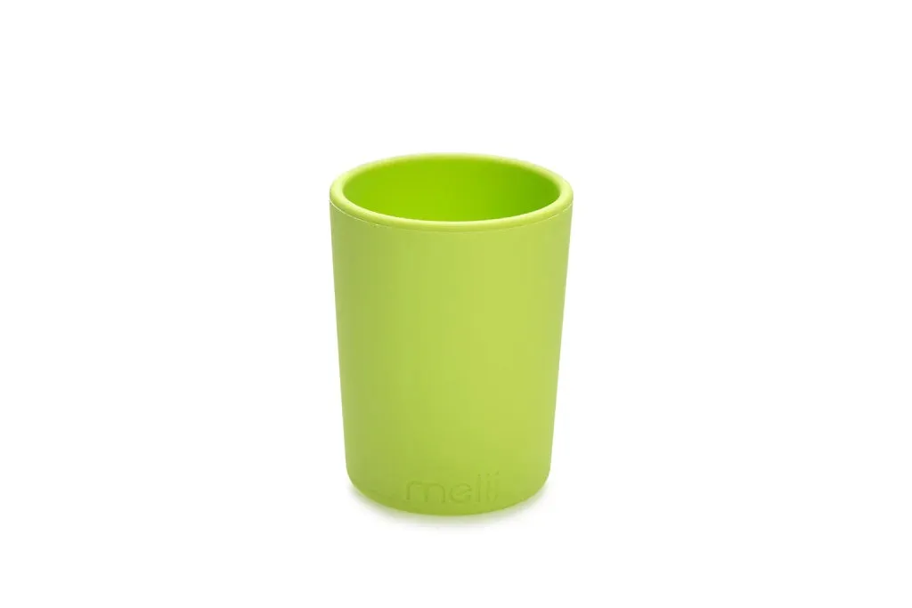 Melii 3 Piece Silicone Feeding Set  Lime, mint, blue