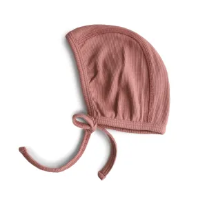 Mushie Baby hat ribbed | Cedar