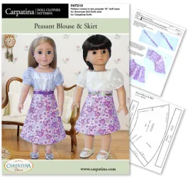 Peasant Blouse and Skirt PDF Pattern