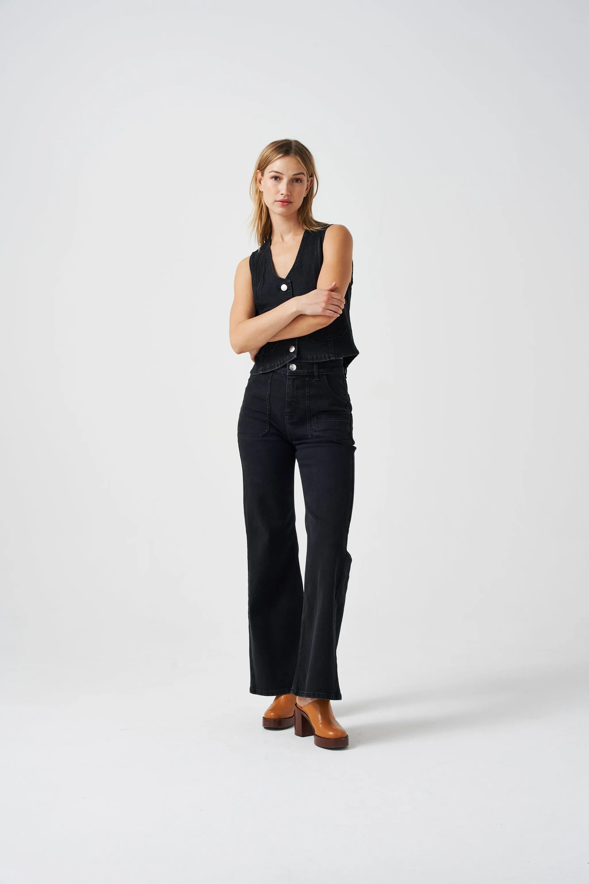 Queenie Jean in Black Denim