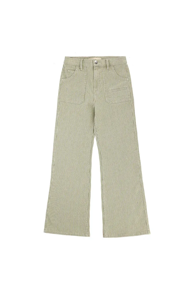 Queenie Jean in Khaki Stripe