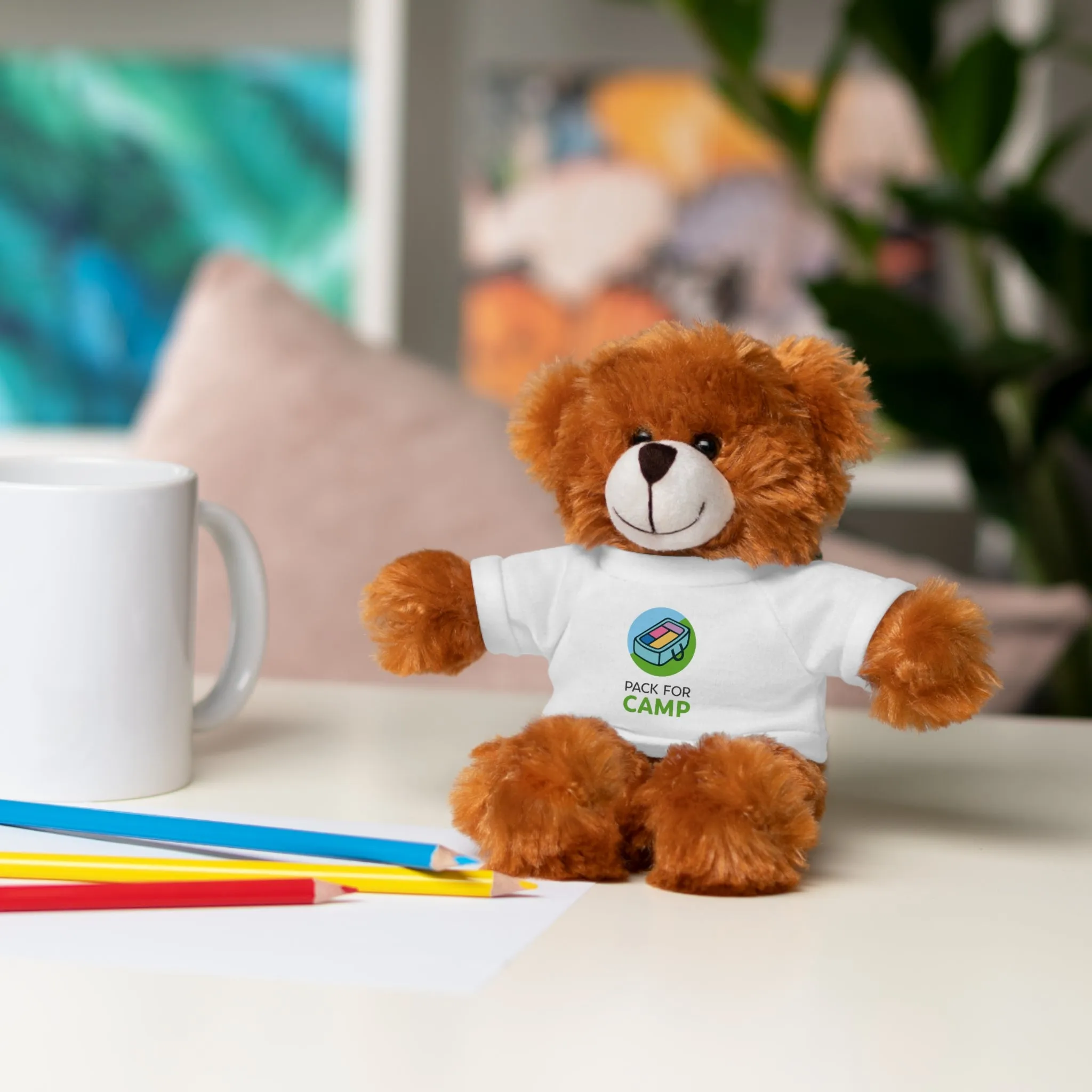 Stuffed Bear with Logo Tee