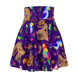 Tiki Plays The Drums Skater Skirt