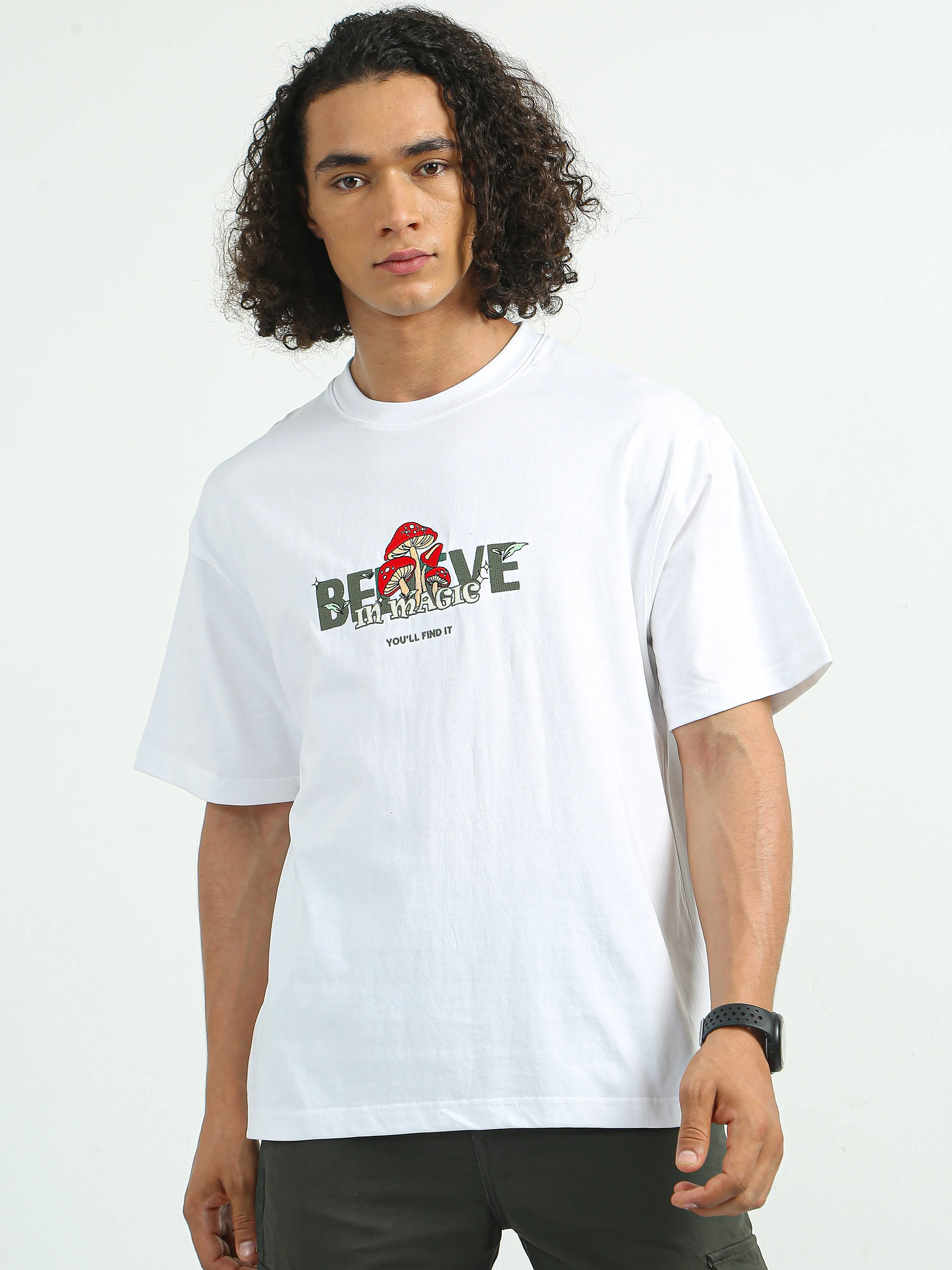 Vel - Printed Tshirt - White