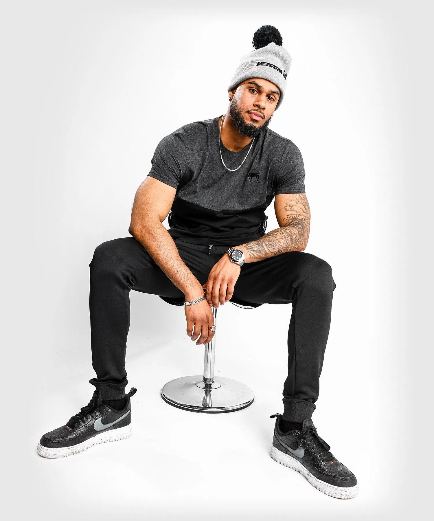 Venum Laser T-Shirt - Black/Heather Grey